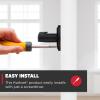 imageKwikset Sedona Interior Passage Door Handle Lever for Closet and Hallway Doors Reversible NonLocking Handle Lever Matte Black with Microban ProtectionMatte Black