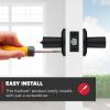 imageKwikset Sedona Interior Passage Door Handle Lever for Closet and Hallway Doors Reversible NonLocking Handle Lever Matte Black with Microban ProtectionMatte Black