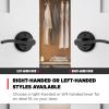 imageKwikset Sedona Interior Passage Door Handle Lever for Closet and Hallway Doors Reversible NonLocking Handle Lever Matte Black with Microban ProtectionMatte Black