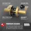 imageKwikset Sedona Interior Passage Door Handle Lever for Closet and Hallway Doors Reversible NonLocking Handle Lever Matte Black with Microban ProtectionSatin Brass