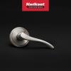 imageKwikset Sedona Interior Passage Door Handle Lever for Closet and Hallway Doors Reversible NonLocking Handle Lever Matte Black with Microban ProtectionSatin Nickel