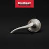 imageKwikset Sedona Interior Passage Door Handle Lever for Closet and Hallway Doors Reversible NonLocking Handle Lever Matte Black with Microban ProtectionSatin Nickel