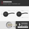 imageKwikset Sedona Interior Passage Door Handle Lever for Closet and Hallway Doors Reversible NonLocking Handle Lever Matte Black with Microban ProtectionMatte Black
