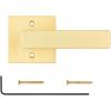 imageKwikset Singapore Interior Privacy Door Handle with Lock Door Lever for Bathroom and Bedroom Satin Brass Reversible Keyless Push Button Lock Door Lever with Microban ProtectionSatin Brass
