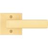 imageKwikset Singapore Interior Privacy Door Handle with Lock Door Lever for Bathroom and Bedroom Satin Brass Reversible Keyless Push Button Lock Door Lever with Microban ProtectionSatin Brass