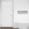 imageKwikset Singapore Interior Privacy Door Handle with Lock Door Lever for Bathroom and Bedroom Satin Brass Reversible Keyless Push Button Lock Door Lever with Microban ProtectionSatin Brass