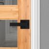 imageKwikset Singapore Interior Privacy Door Handle with Lock Door Lever for Bathroom and Bedroom Satin Brass Reversible Keyless Push Button Lock Door Lever with Microban ProtectionMatte Black