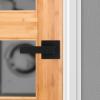imageKwikset Singapore Interior Privacy Door Handle with Lock Door Lever for Bathroom and Bedroom Satin Brass Reversible Keyless Push Button Lock Door Lever with Microban ProtectionMatte Black