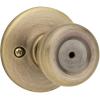 imageKwikset Tylo Interior Privacy Door Knob with Lock Door Handle For Bathroom and Bedroom Polished Brass Keyless Turn Lock Doorknob 1 Count Pack of 1Antique Brass