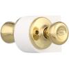imageKwikset Tylo Interior Privacy Door Knob with Lock Door Handle For Bathroom and Bedroom Polished Brass Keyless Turn Lock Doorknob 1 Count Pack of 1Polished Brass