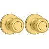 imageKwikset Tylo Interior Privacy Door Knob with Lock Door Handle For Bathroom and Bedroom Polished Brass Keyless Turn Lock Doorknob 1 Count Pack of 1Polished Brass