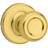 imageKwikset Tylo Interior Privacy Door Knob with Lock Door Handle For Bathroom and Bedroom Polished Brass Keyless Turn Lock Doorknob 1 Count Pack of 1Polished Brass