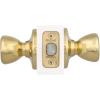 imageKwikset Tylo Interior Privacy Door Knob with Lock Door Handle For Bathroom and Bedroom Polished Brass Keyless Turn Lock Doorknob 1 Count Pack of 1Polished Brass