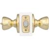 imageKwikset Tylo Interior Privacy Door Knob with Lock Door Handle For Bathroom and Bedroom Polished Brass Keyless Turn Lock Doorknob 1 Count Pack of 1Polished Brass