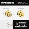 imageKwikset Tylo Interior Privacy Door Knob with Lock Door Handle For Bathroom and Bedroom Polished Brass Keyless Turn Lock Doorknob 1 Count Pack of 1Polished Brass