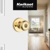 imageKwikset Tylo Interior Privacy Door Knob with Lock Door Handle For Bathroom and Bedroom Polished Brass Keyless Turn Lock Doorknob 1 Count Pack of 1Polished Brass