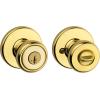 imageKwikset Tylo Interior Privacy Door Knob with Lock Door Handle For Bathroom and Bedroom Polished Brass Keyless Turn Lock Doorknob 1 Count Pack of 1Polished Brass