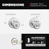 imageKwikset Tylo Interior Privacy Door Knob with Lock Door Handle For Bathroom and Bedroom Polished Brass Keyless Turn Lock Doorknob 1 Count Pack of 1Satin Chrome