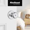 imageKwikset Tylo Interior Privacy Door Knob with Lock Door Handle For Bathroom and Bedroom Polished Brass Keyless Turn Lock Doorknob 1 Count Pack of 1Satin Chrome