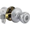 imageKwikset Tylo Interior Privacy Door Knob with Lock Door Handle For Bathroom and Bedroom Polished Brass Keyless Turn Lock Doorknob 1 Count Pack of 1Satin Chrome