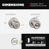 imageKwikset Tylo Interior Privacy Door Knob with Lock Door Handle For Bathroom and Bedroom Polished Brass Keyless Turn Lock Doorknob 1 Count Pack of 1Satin Nickel