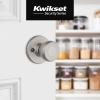 imageKwikset Tylo Interior Privacy Door Knob with Lock Door Handle For Bathroom and Bedroom Polished Brass Keyless Turn Lock Doorknob 1 Count Pack of 1Satin Nickel