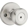 imageKwikset Tylo Interior Privacy Door Knob with Lock Door Handle For Bathroom and Bedroom Polished Brass Keyless Turn Lock Doorknob 1 Count Pack of 1Satin Nickel