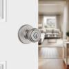 imageKwikset Tylo Interior Privacy Door Knob with Lock Door Handle For Bathroom and Bedroom Polished Brass Keyless Turn Lock Doorknob 1 Count Pack of 1Satin Nickel