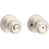 imageKwikset Tylo Interior Privacy Door Knob with Lock Door Handle For Bathroom and Bedroom Polished Brass Keyless Turn Lock Doorknob 1 Count Pack of 1Satin Nickel