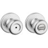 imageKwikset Tylo Interior Privacy Door Knob with Lock Door Handle For Bathroom and Bedroom Polished Brass Keyless Turn Lock Doorknob 1 Count Pack of 1Satin Chrome