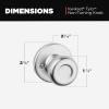 imageKwikset Tylo Interior Privacy Door Knob with Lock Door Handle For Bathroom and Bedroom Polished Brass Keyless Turn Lock Doorknob 1 Count Pack of 1Satin Chrome