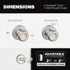 imageKwikset Tylo Interior Privacy Door Knob with Lock Door Handle For Bathroom and Bedroom Polished Brass Keyless Turn Lock Doorknob 1 Count Pack of 1Satin Nickel