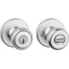 imageKwikset Tylo Interior Privacy Door Knob with Lock Door Handle For Bathroom and Bedroom Polished Brass Keyless Turn Lock Doorknob 1 Count Pack of 1Satin Chrome