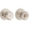 imageKwikset Tylo Interior Privacy Door Knob with Lock Door Handle For Bathroom and Bedroom Polished Brass Keyless Turn Lock Doorknob 1 Count Pack of 1Satin Nickel