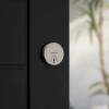 imageKwikset Uptown Deadbolt Lock Satin Brass Round Exterior Keyed Front Entry Door Pick Resistant SmartKey Rekey Security Single Cylinder Dead Bolt with Microban ProtectionSatin Nickel