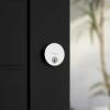imageKwikset Uptown Deadbolt Lock Satin Brass Round Exterior Keyed Front Entry Door Pick Resistant SmartKey Rekey Security Single Cylinder Dead Bolt with Microban ProtectionPolished Chrome