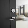 imageKwikset Uptown Deadbolt Lock Satin Brass Round Exterior Keyed Front Entry Door Pick Resistant SmartKey Rekey Security Single Cylinder Dead Bolt with Microban ProtectionPolished Chrome