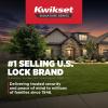 imageKwikset Uptown Deadbolt Lock Satin Brass Round Exterior Keyed Front Entry Door Pick Resistant SmartKey Rekey Security Single Cylinder Dead Bolt with Microban ProtectionPolished Chrome