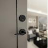 imageKwikset Uptown Deadbolt Lock Satin Brass Round Exterior Keyed Front Entry Door Pick Resistant SmartKey Rekey Security Single Cylinder Dead Bolt with Microban ProtectionMatte Black