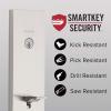 imageKwikset Vancouver Front Door Lock Handle and Deadbolt Set Entry Handleset Exterior with Interior Reversible Lever Satin Nickel Pick Resistant SmartKey Rekey Deadbolt SecuritySatin Nickel