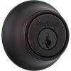 imageKwikset 660 Deadbolt Deadbolt Lock Antique Brass Round Exterior Keyed Front Entry Door Single Cylinder Dead Bolt with Microban ProtectionVenetian Bronze