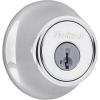 imageKwikset 660 Deadbolt Deadbolt Lock Matte Black Round Exterior Keyed Front Entry Door Pick Resistant SmartKey Rekey Security Single Cylinder Dead BoltPolished Chrome