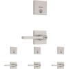 imageKwikset 991 Halifax Keyed Entry Lever and Single Cylinder Deadbolt Combo Pack featuring SmartKey Security in Satin NickelSatin Nickel