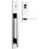 imageKwikset Caerus Front Door Lock Handle and Deadbolt Set Entry Handleset Exterior with Interior Lever Polished Chrome SmartKey ReKey Security with KwikSlide Door Handle Backplate Full Escutcheon