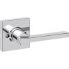 imageKwikset Casey Entry Door Handle with Lock and Key Secure Keyed Reversible Lever Exterior For Front Entrance and Bedrooms Satin Nickel  Pick Resistant Smartkey Rekey Security and MicrobanPolished Chrome