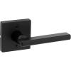 imageKwikset Halifax Entry Door Handle with Lock and Key Secure Keyed Reversible Lever Exterior For Front Entrance and Bedrooms Matte Black Pick Resistant Smartkey Rekey Security and MicrobanMatte Black