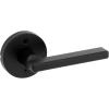imageKwikset Halifax Entry Door Handle with Lock and Key Secure Keyed Reversible Lever Exterior for Front Entrance and Bedrooms Satin Brass Pick Resistant Smartkey Rekey Security and MicrobanMatte Black