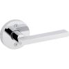imageKwikset Halifax Entry Door Handle with Lock and Key Secure Keyed Reversible Lever Exterior for Front Entrance and Bedrooms Satin Brass Pick Resistant Smartkey Rekey Security and MicrobanPolished Chrome