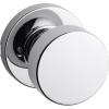 imageKwikset Pismo Interior Passage Door Knob Handle For Closet and Hallway Doors NonLocking Doorknob in Satin Nickel with Microban ProtectionPolished Chrome