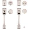 imageKwikset Prague Front Door Lock Handle and Deadbolt Set Entry Handleset Exterior with Interior Door Knob Satin Nickel Pick Resistant SmartKey Rekey Deadbolt Security with Microban ProtectionSatin Nickel